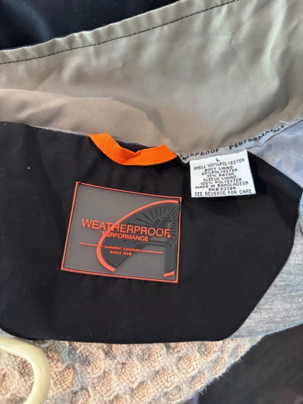 NWT Weatherproof Performance water repellant jacket